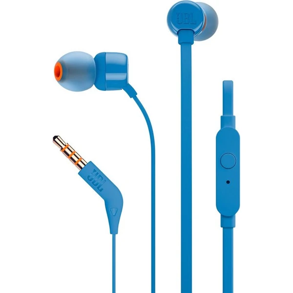 JBL T110 modrá - Slúchadlá - Hlavný obrázok