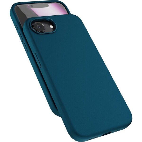 Epico Mag+ silikónový kryt pre iPhone 16e petrolejovo modrý