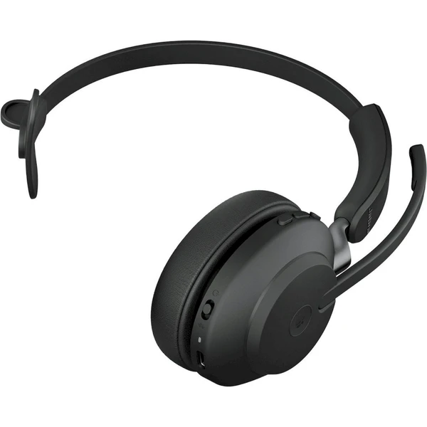 Jabra Evolve2 65 Link380/390a MS Mono bezdrôtové slúchadlá so stojanom čierna - Slúchadlá - Obrázok AQ4J000K01