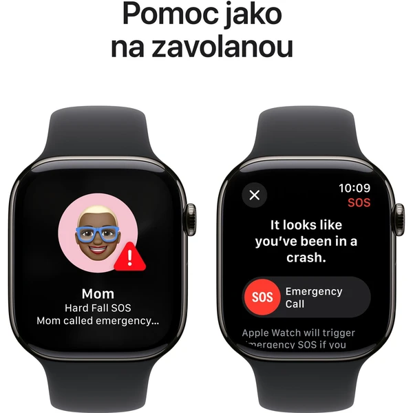 Apple Watch Series 10 Cellular 46mm Bridlicovo šedý titán s čiernym športovým remienkom M/L (Ďalšia) - Inteligentné hodinky - Obrázok AQQ7000K01
