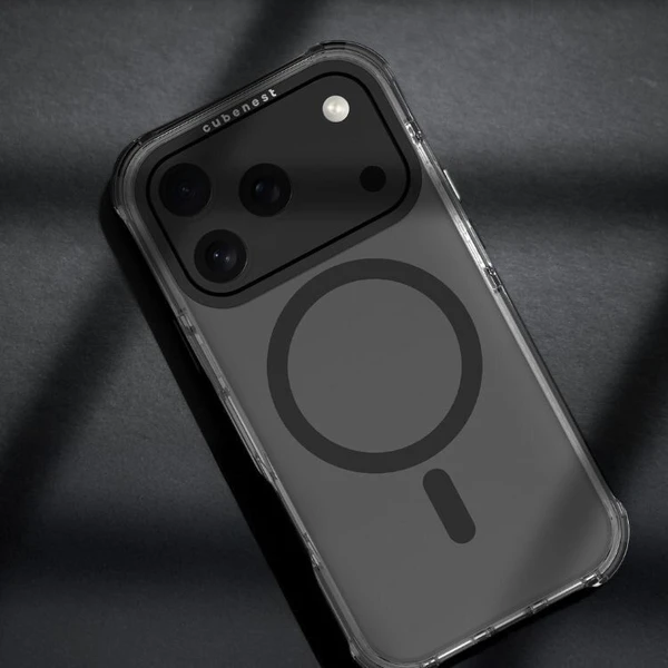 Cubenest MagPro Strong Guard MagSafe kryt iPhone 17 Pro čierny - Puzdra - Obrázok ARBK000K01