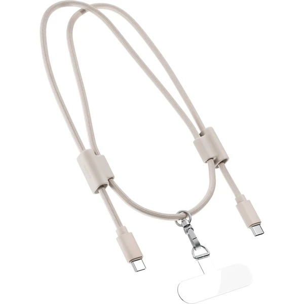Epico šnúrka na telefón s USB-C na USB-C káblom béžová - Popruhy a crossbody - Hlavný obrázok