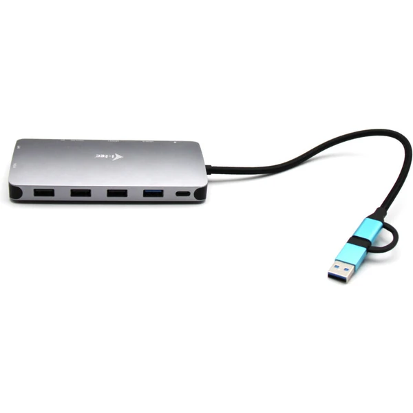 i-tec USB 3.0 USB-C/TB3 3x Display Metal Nano Dock with LAN + - Dokovacie stanice - Obrázok ARIXF00101