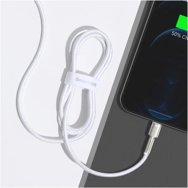 Baseus Cafule USB-C/Lightning napájací kábel 20W 2m biely - Káble a redukcie - Obrázok ARKGF00101