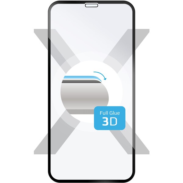 FIXED 3D Full-Cover prachotesné tvrdené sklo 0,33 mm Apple iPhone X/XS/11 Pro čierne