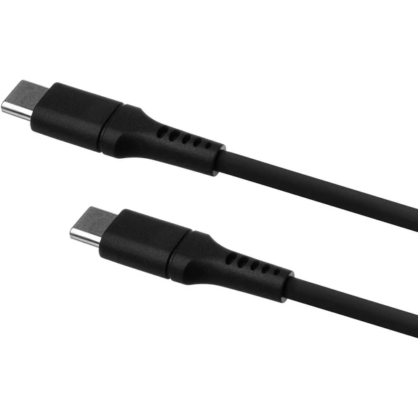 FIXED tekutý silikónový USB-C/USB-C napájací kábel 60W 0,5m čierny - Káble a redukcie - Obrázok ASS1000601