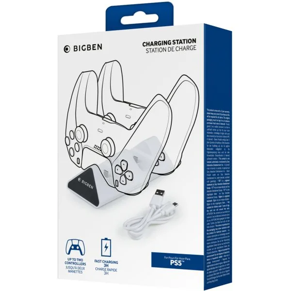 Bigben nabíjacie stanice pre DualSense PS5 ovládače - Dokovacie stanice - Obrázok ASWB300401