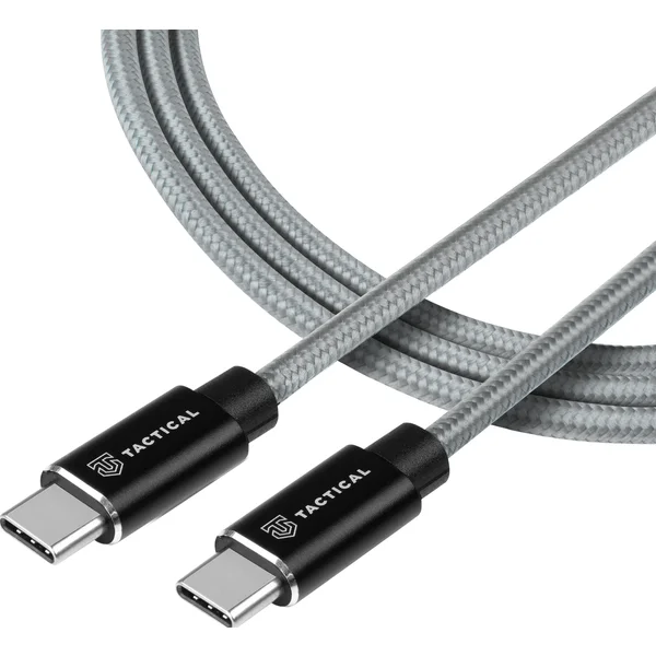 Tactical Fast Rope Aramid Cable USB-C/USB-C (100W 20V/5A) 0,3m sivý - Káble - Hlavný obrázok