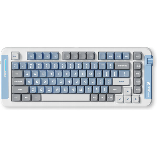 MCHOSE X75 bezdrátová klávesnice Blue/Grey