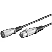 PremiumCord XLR/XLR predlžovací kábel 2m čierny - Káble a redukcie