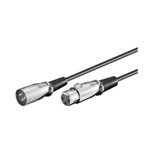PremiumCord XLR/XLR predlžovací kábel 2m čierny - Káble a redukcie - Hlavný obrázok