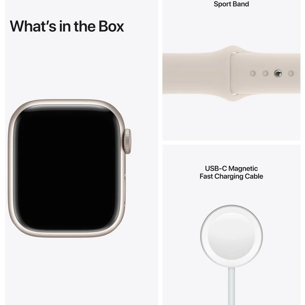 Apple Watch Series 7 Cellular 41mm hliník (Kategória B) - Inteligentné hodinky - Obrázok ATZZ000501