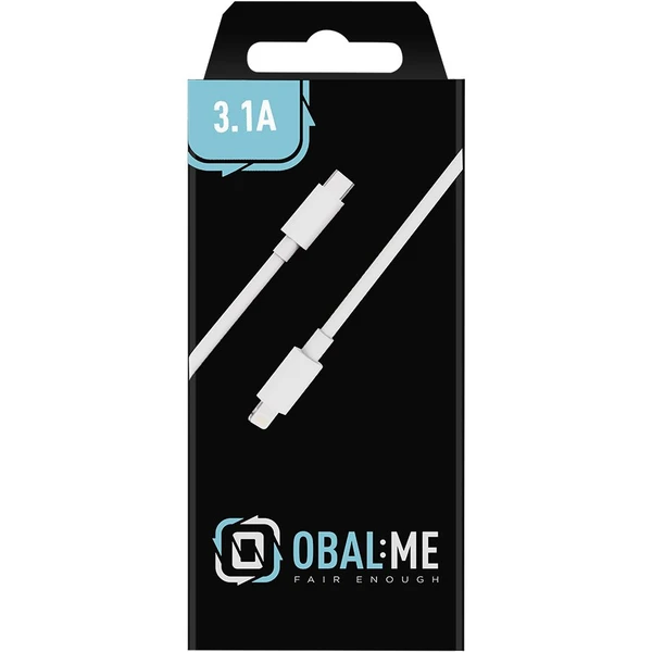 Obal:Me Rýchly nabíjací USB-C/Lightning kábel 1m biely - Káble a redukcie - Obrázok AUK6000701