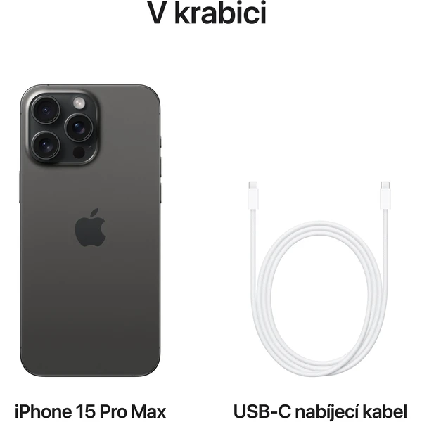 Apple iPhone 15 Pro Max 1TB čierny titán (Kategória A) - Mobilné telefóny - Obrázok AW39000601