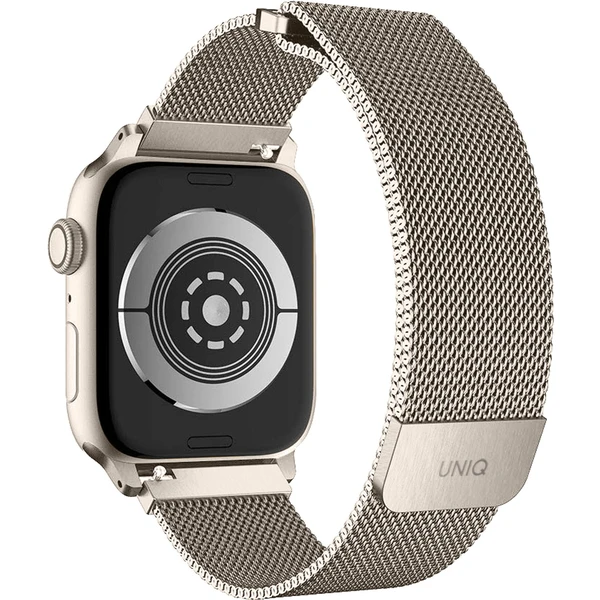 UNIQ Dante oceľový remienok Apple Watch 46/45/44/42mm starlight - Remienky - Obrázok AWPPF00101