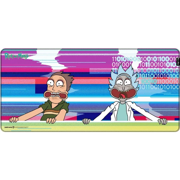Herná podložka Rick and Morty - Glitched XL - Podložky - Hlavný obrázok