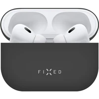 FIXED Silky silikónové púzdro pre Apple AirPods Pro/Pro 2 čierne - Puzdra
