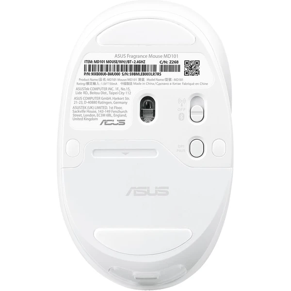 ASUS MD101 myš biela - Myši - Obrázok AYTI000K01