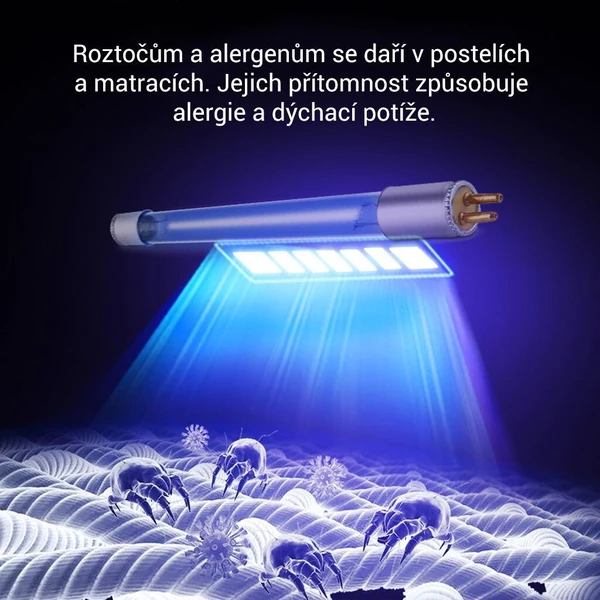 TESLA LifeStar UV550 ručný antibakteriálny vysávač s UV-C lampou biely - Tyčové vysavače - Obrázok AZ0E000K01