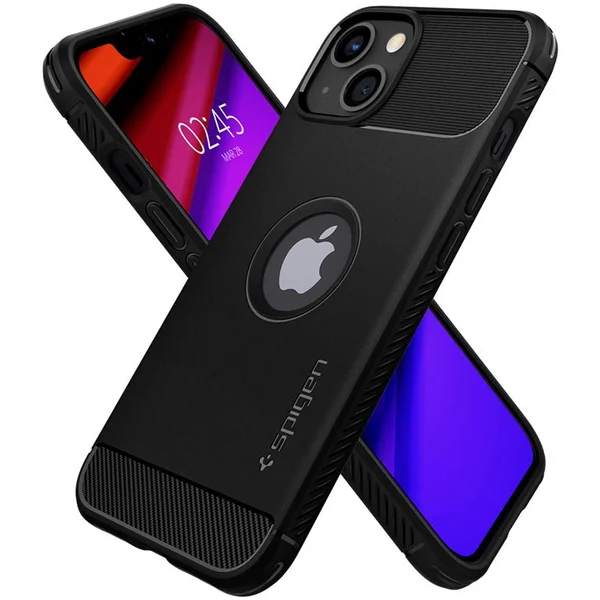 Spigen Rugged Armor kryt iPhone 13 čierny - Puzdra - Obrázok AZ4Z000501