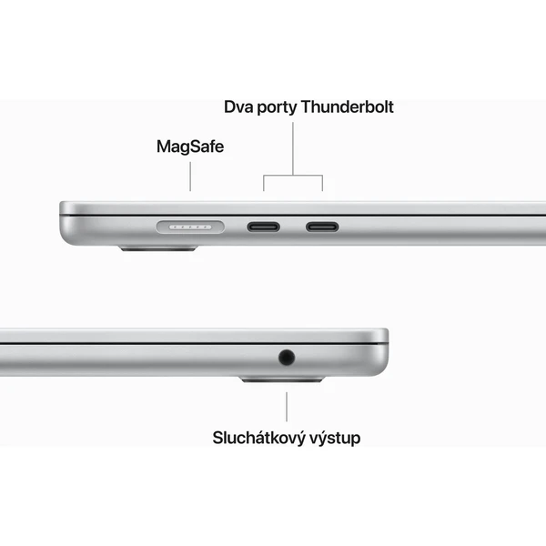 Apple MacBook Air 15,3" (2023) / M2 / 8GB / 256GB / strieborný - Notebooky - Obrázok AZ6P100501