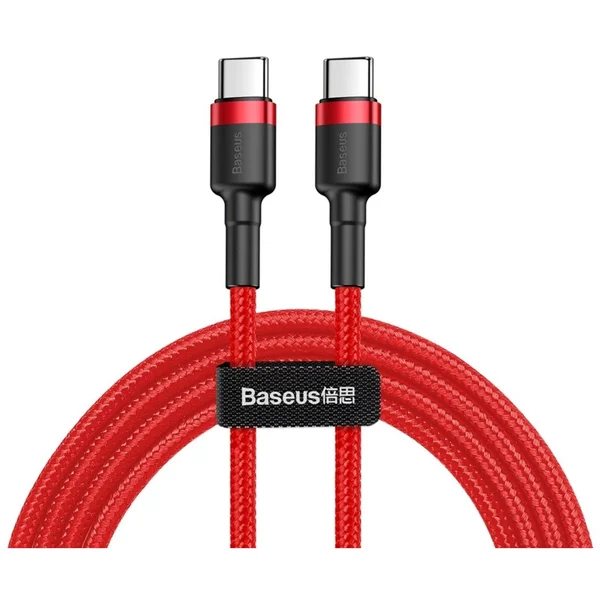 Baseus Cafule USB-C/USB-C napájací kábel 60W 2m červený - Káble a redukcie - Hlavný obrázok