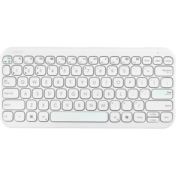 E-shop ASUS Marshmallow Keyboard KW100 bezdrôtová klávesnica (CZ/SK) biela