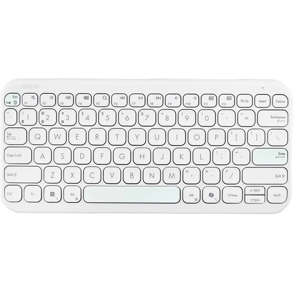 ASUS Marshmallow Keyboard KW100 bezdrôtová klávesnica (CZ/SK) biela - Klávesnice - Hlavný obrázok
