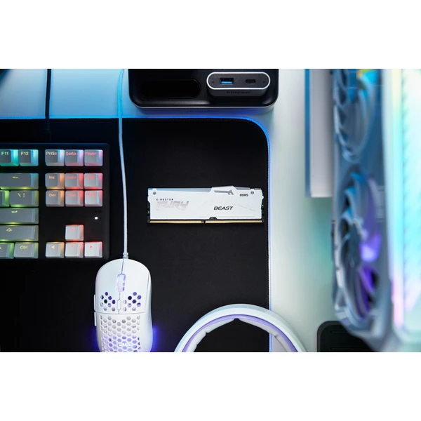 Kingston FURY Beast White RGB DDR5 32GB 6000MT/s CL36 DIMM (1x32GB) EXPO/XMP - Operačné pamäte - Obrázok AZWN100501