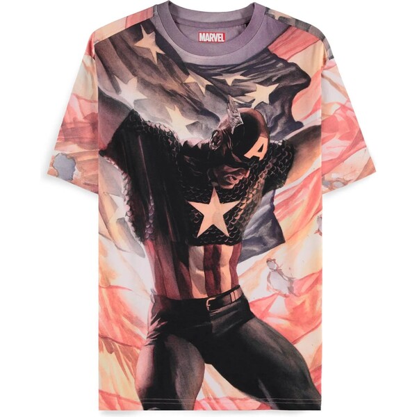 Tričko Captain America - Digital American AOP 2XL