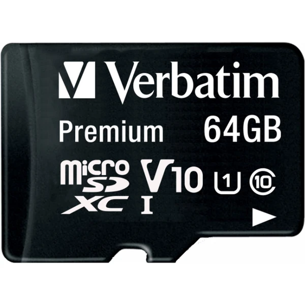 Verbatim Premium microSDXC 64GB + SD adaptér - Pamäťové karty - Obrázok B063000O01
