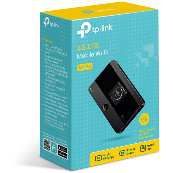TP-Link M7350 4G/LTE modem čierny - Modemy - Obrázok B07U000501