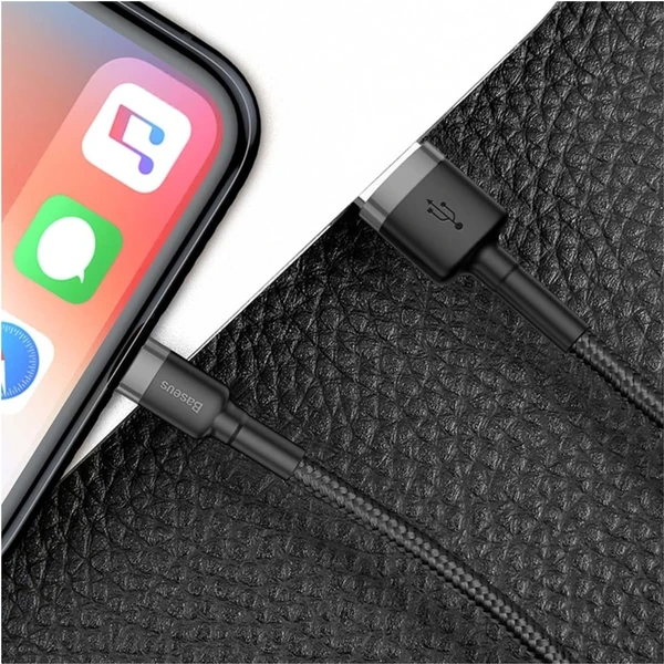 Baseus Cafule USB-A/Lightning napájací kábel 2m čierny - Káble a redukcie - Obrázok B0A5300401