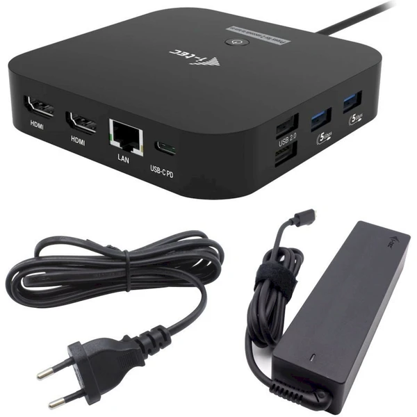 i-tec USB-C Dual HDMI dokovacia stanica + nabíjačka - Dokovacie stanice - Hlavný obrázok
