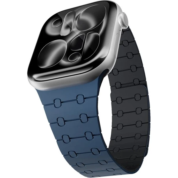 Epico Magnetic+ silikónový remienok pre Apple Watch 42/41/40/38mm modrý - Remienky - Hlavný obrázok