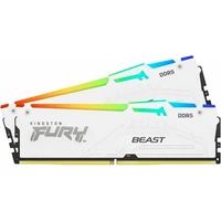 Kingston Fury Beast White RGB 64GB (2x 32GB) DDR5 6000MHz - Operačné pamäte