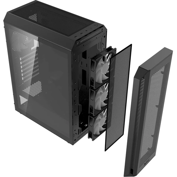ADATA XPG Valor Air Plus čierna - Počítačové skrine - Obrázok B1KK000K01