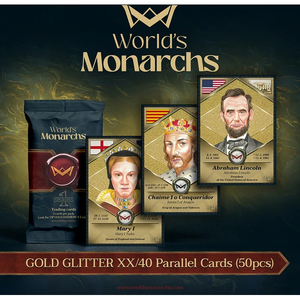 Zberateľské karty 2025 World's Monarchs - Series 1 booster - Zberateľské karty a nálepky - Obrázok B1KL000K01