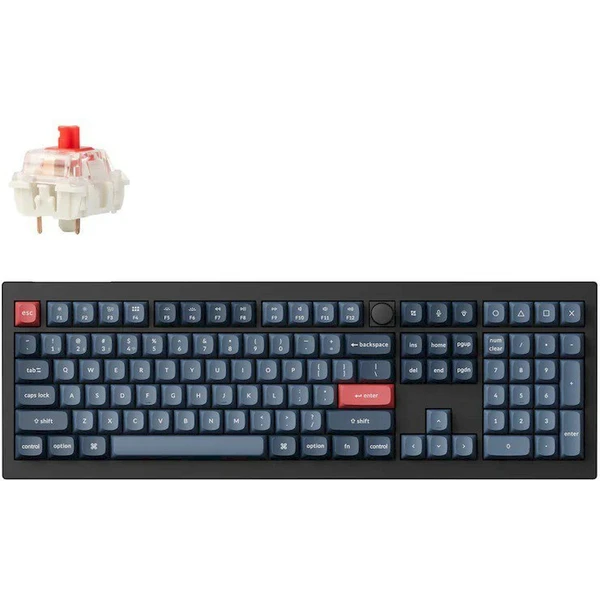 Keychron V6 Max herná klávesnica (US) (Gateron Jupiter Red switch) čierna - Klávesnice - Hlavný obrázok