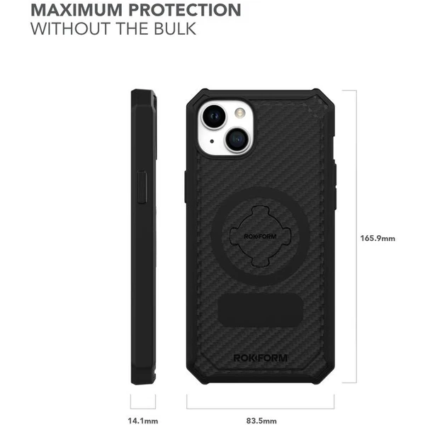 Rokform Rugged Case ochranné púzdro pre iPhone 15 Plus čierny - Puzdra - Obrázok B22T100501