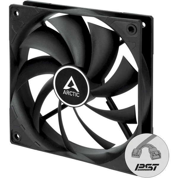 Arctic F12 PWM PST čierny - Ventilátory pre PC - Hlavný obrázok