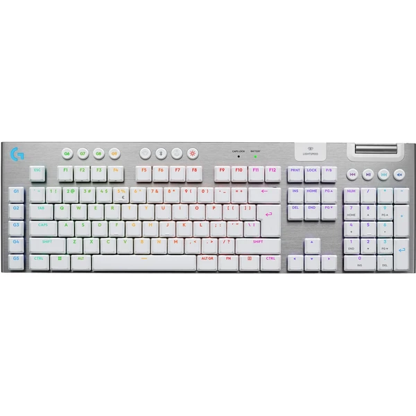 Logitech G915 X LIGHTSPEED Tactile herná klávesnica US biela - Klávesnice - Hlavný obrázok