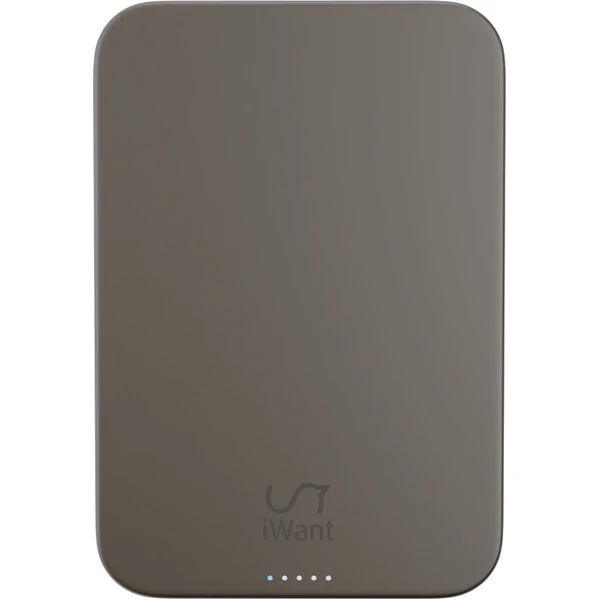 iWant Qi2 MagSafe hliníková powerbanka 10000 mAh titanová - Powerbanky - Obrázok B26C000O01