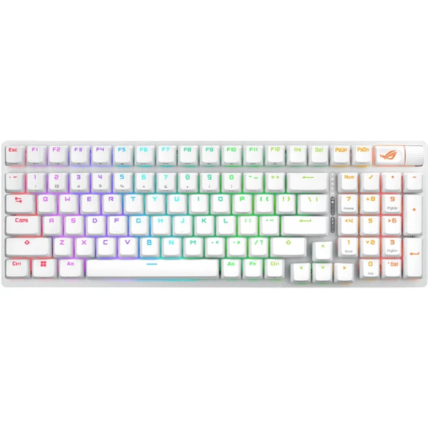 ASUS ROG Strix Scope II 96 (ROG NX SNOW / PBT) bezdrôtová herná klávesnica US biela - Klávesnice - Obrázok B2C4000K01