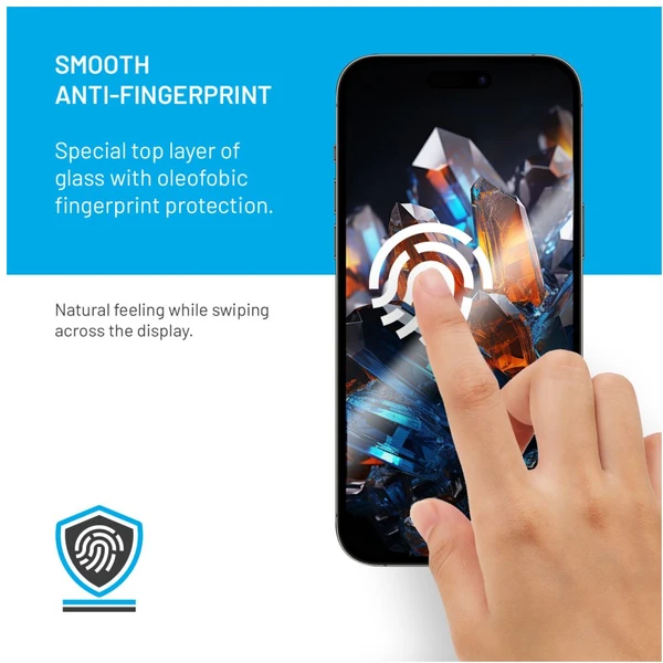 FIXED Armor prémiové tvrdené sklo s aplikátorom Samsung Galaxy A55 5G čierne - Ochranné fólie a sklo - Obrázok B2D1000P01