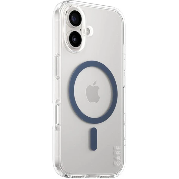 PanzerGlass® CARE kryt Apple iPhone 16 MagSafe Urban Combat číry/modrý - Puzdra - Hlavný obrázok