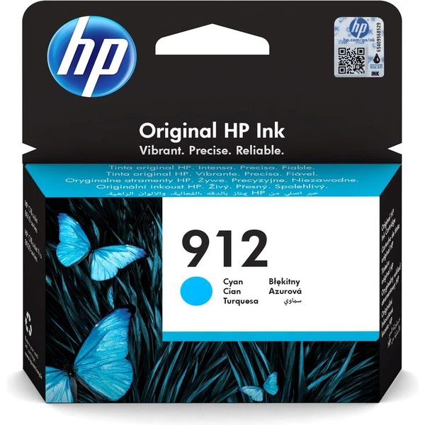 HP 3YL77AE č. 912 Azúrová originálna - Cartridge - Hlavný obrázok