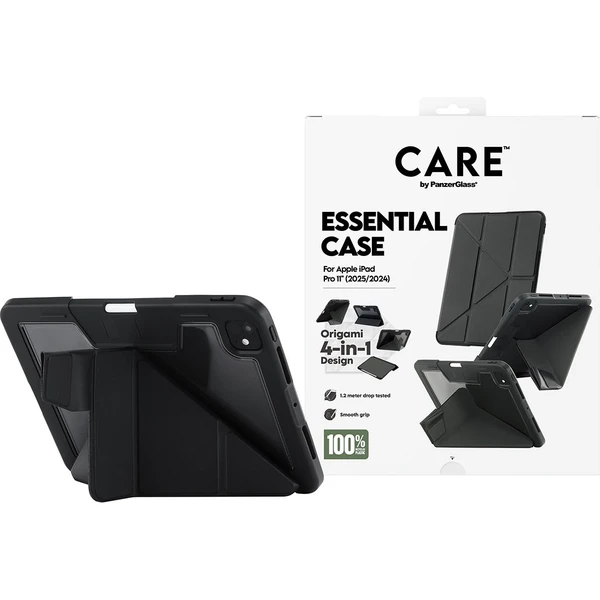 PanzerGlass® CARE 4v1 Essential puzdro Apple iPad Pro 11" (2025/2024) čierne - Puzdra - Obrázok B2XL000K01