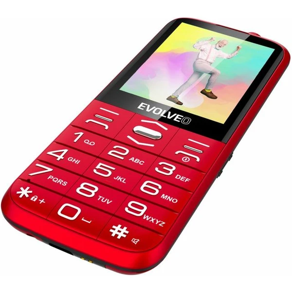 EVOLVEO EasyPhone XO mobilný telefón pre seniorov červený - Mobilné telefóny - Obrázok B2Z7000701