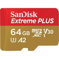 SanDisk micro SDXC karta 64GB Extreme PLUS + adaptér - Pamäťové karty